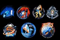 CREW DRAGON PATCHES MISSIONS 1 THRU 9